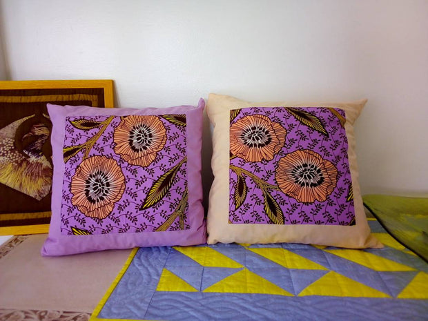 Coussin en wax made in Sénégal - By Bina'Patch